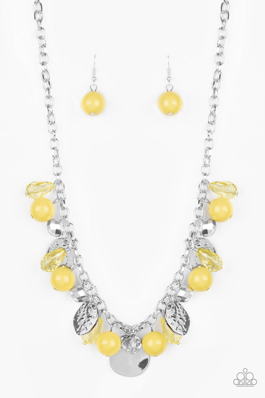 Prismatic Sheen - Yellow Necklace