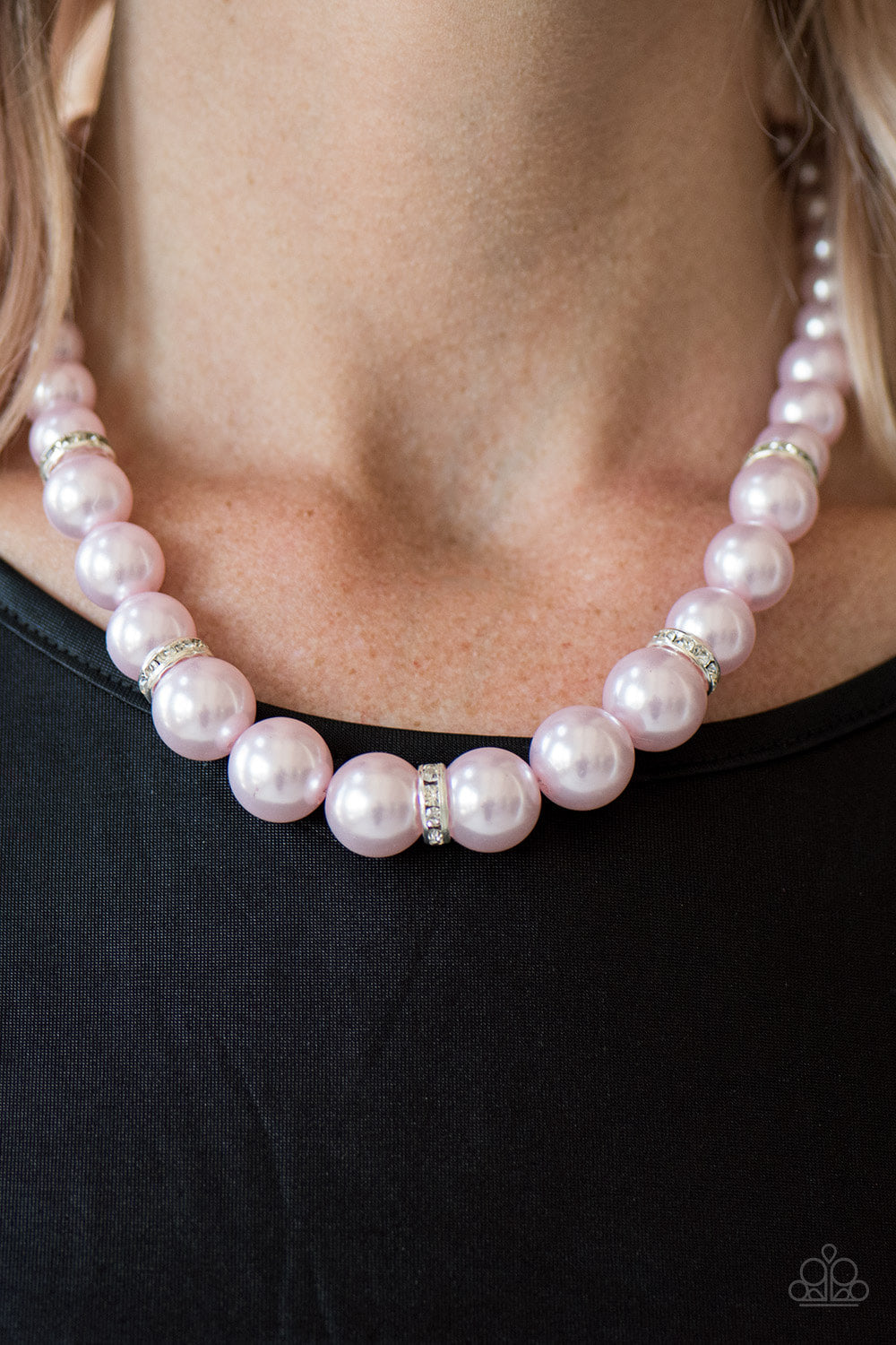 You Had Me At Pearls - Pink Necklace