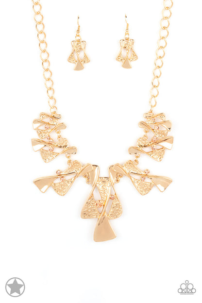 The Sands Of Time - Gold Paparazzi Necklace