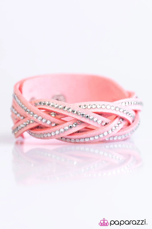 Glitter Patrol - Pink Paparazzi Bracelet