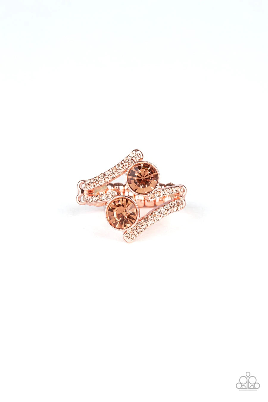 Over The Top Glamour - Copper Paparazzi Ring