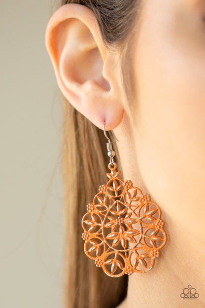 Garden Party Princess - Orange Earring