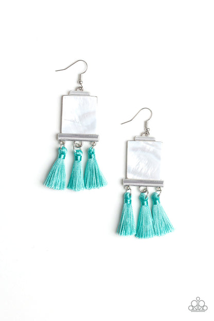 Tassel Retreat - Blue Earring